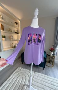 Girls Purple Long Sleeved Top  Size Age UK 13 / EU 160cm