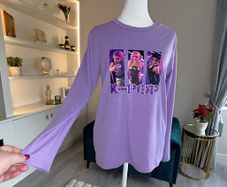 Girls Purple Long Sleeved Top  Size Age UK 13 / EU 160cm