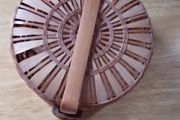 Small Round Steamer Wicker Basket