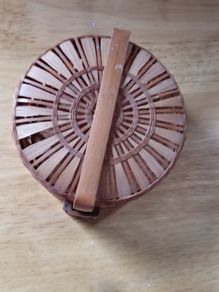 Small Round Steamer Wicker Basket