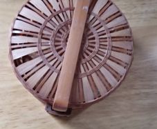 Small Round Steamer Wicker Basket