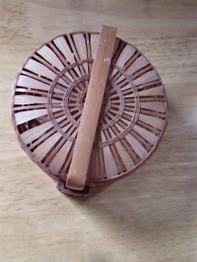 Small Round Steamer Wicker Basket