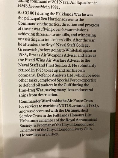 War book: 'Sea Harrier Over The Falklands'