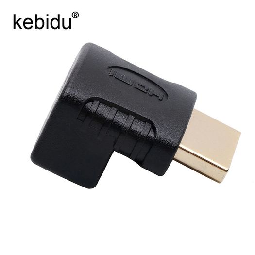 Kebidu 90 Degree Right Angle HDMI Male to Female Adapter UHD v1.4 4K@30Hz High Speed 10.2Gbit/s (Brand New/Warranty)