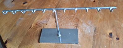 metal T-bar jewelry display stand