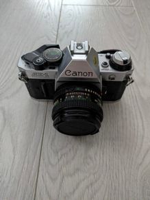 Canon AE-1 Program + Canon FD 50mm f/1.8 Lens  Vintage 35mm Film Camera |