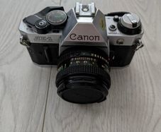 Canon AE-1 Program + Canon FD 50mm f/1.8 Lens  Vintage 35mm Film Camera |