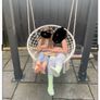 Garden Swing/ Bali Cream Macrame Style Hammock Image 3