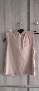 brown hoodie sleevless top fits years 10-12  never worn