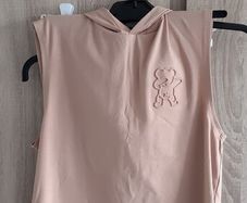 brown hoodie sleevless top fits years 10-12  never worn