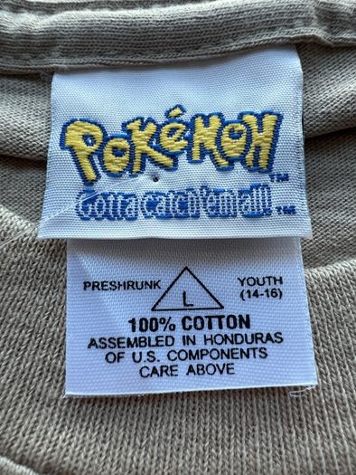 Pokemon 1999 Nintendo official license vintage t shirt new with tags