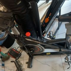 exercise bike , treadmill bench  weights boxing bag