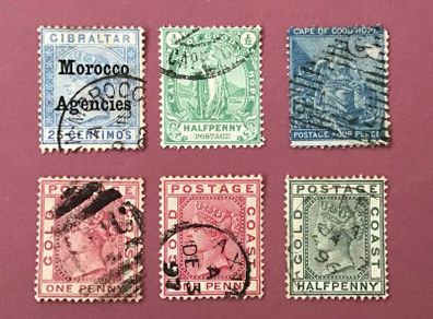 British Commonwealth Queen Victoria Stamps