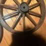 2 antique 20in spoke  wheels with metal rims Image 5