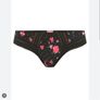 Freya Viva - Underwired Side Support Bra 32F and Briefs S - Black Floral - BNWT RRP 58 Image 6