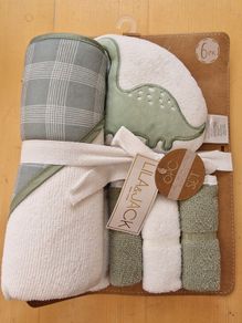 BNWT Lila & Jack 6pc Baby Bath Set - Dinosaur (Newborn Gift)