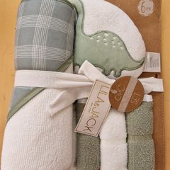 BNWT Lila & Jack 6pc Baby Bath Set - Dinosaur (Newborn Gift)