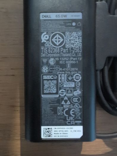 New Genuine Dell 65W USB-C Power Adapter Charger