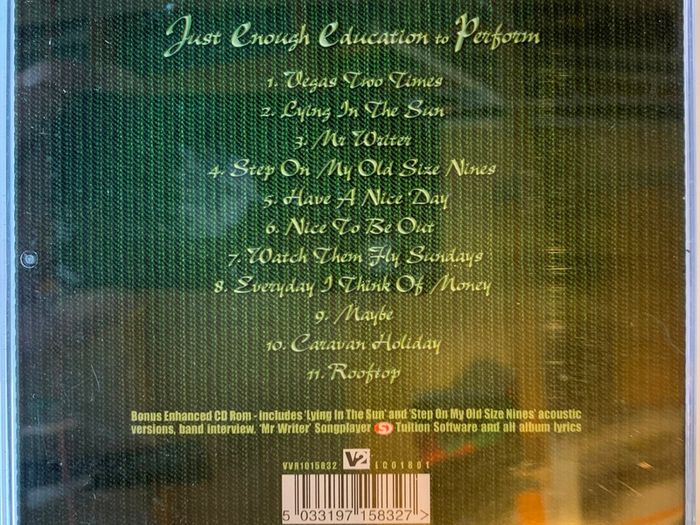 Stereophonics [2001] Just Enough Education To Perform  (CD Album)