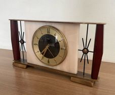 Vintage Metamec Sputnik 50s/60s Mantel Clock Battery Operated Quartz Retro