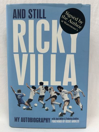 Hand Signed Ricky Villa Autobiography And Still Ricky Villa Spurs Football