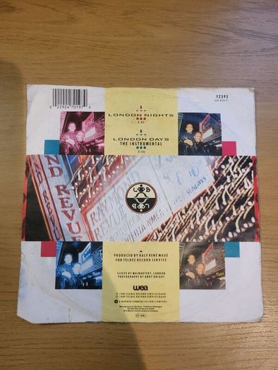 London Boys London Nights 7 inch Single