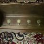 Old coat rack with brass hooks, large and heavy Image 5