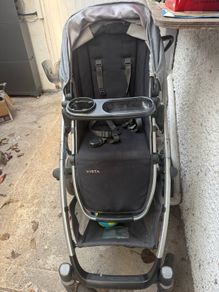 Uppababy Travel system with bassinet, lower & upper adapters, snack tray, cup holder, organiser, hand warmer and foot muffs