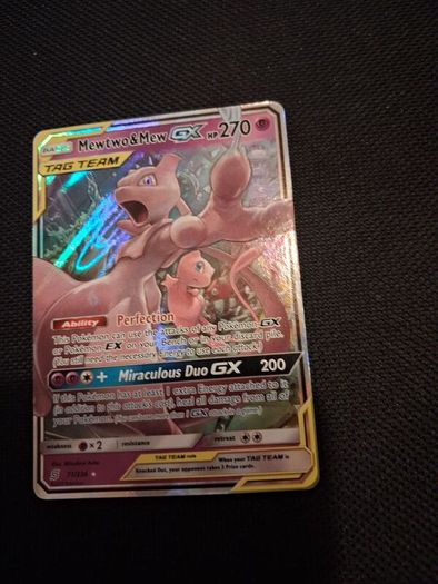 Pokemon Card : Mewtwo&mew gx tagteam