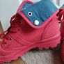Casual Sport Style Red Denim Ankle boots,size 39 Image 4