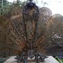 Antique Original Art Deco Brass Fan Fireplace Screen 32" Image 5