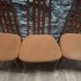 Mid century x 4 high back chairs Image 4