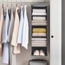 SONGMICS Hanging Wardrobe Storage Organiser Foldable - Brand New Image 4
