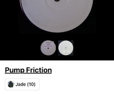 Pulp fiction (pump friction) 12" vinyl drum b bass