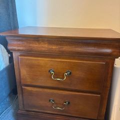 Solid Manufactured wood bedside x 2