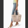 MK Michael Kors leather travel shopping bag rose colour pink Image 5