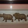 Chichewa Tribe Carved Wooden African Big 5 Animals Shadow Box Image 3