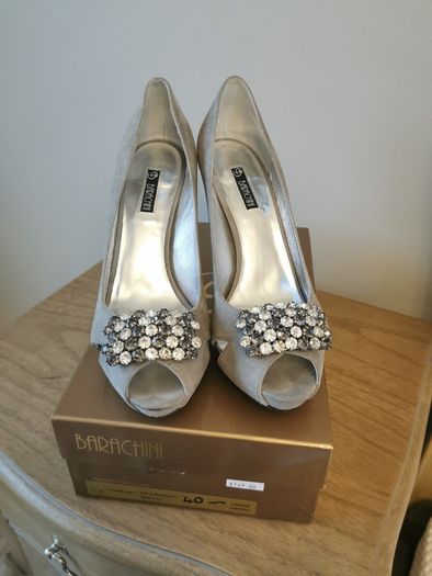 Barachini Grey Heels