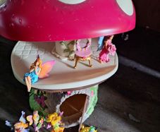 Fairy Mushroom House with Figurines