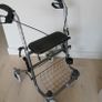 Walker Rollator with seat and basket. . Great quality thick wheels for outdoors Image 5