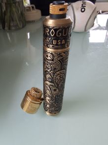 Full Print Limited Edition Mech Mod by Rogue USA   and profile rda tank
