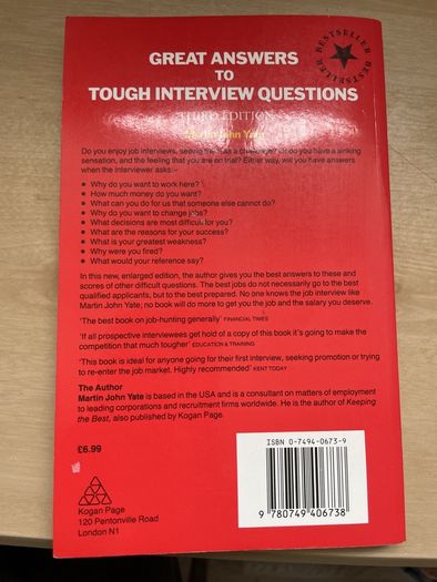 Great Answers to Tough interview questions