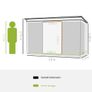 9ft x 4ft Garden Shed with Kit Ventilation & Doors Light Green Image 3
