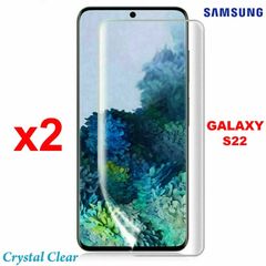 2pcs Soft Full Screen Protector for Samsung Galaxy S22 Clear PET Film Guard