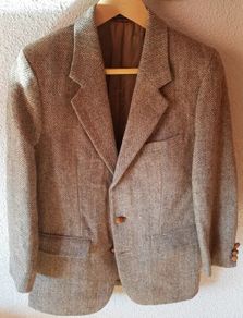 Jacket 100% Harris Tweed wool, Size EU 48