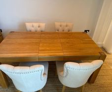 Dining Table (solid oak) with 4 chairs