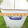 Vintage Prince & Wares White Enamel Porcelain Bread Metal Tin Box Image 8