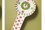 Anthropologie Festive Bistro Tile Spoon Rest Dish