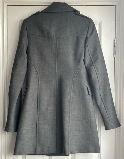 Grey French Connection military style coat