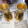 A Beautiful Pair of Old Heavy Brass Vases, Postage Available or Collection on all my items Image 2